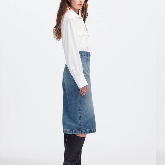 Madewell Denim Midi Skirt, size 27, NWT - Picture 4 of 7